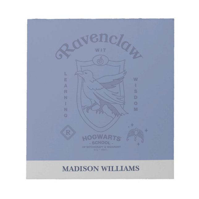 RAVENCLAW™ Wit Learning Wisdom Crest Notepad (Front)