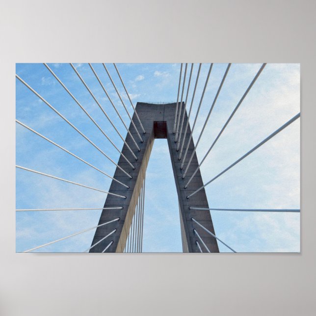 Ravenel Bridge, Charleston, South Carolina Poster (Front)