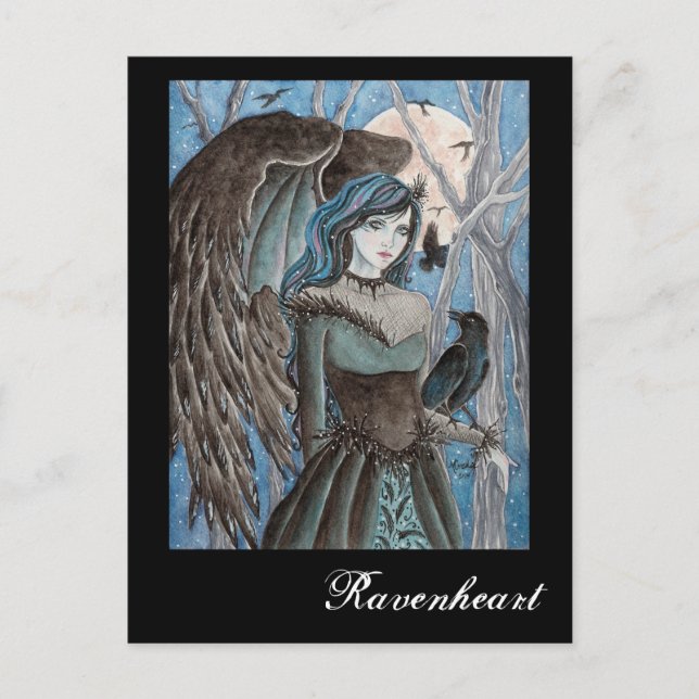 Ravenheart Fantasy Art Postcard (Front)