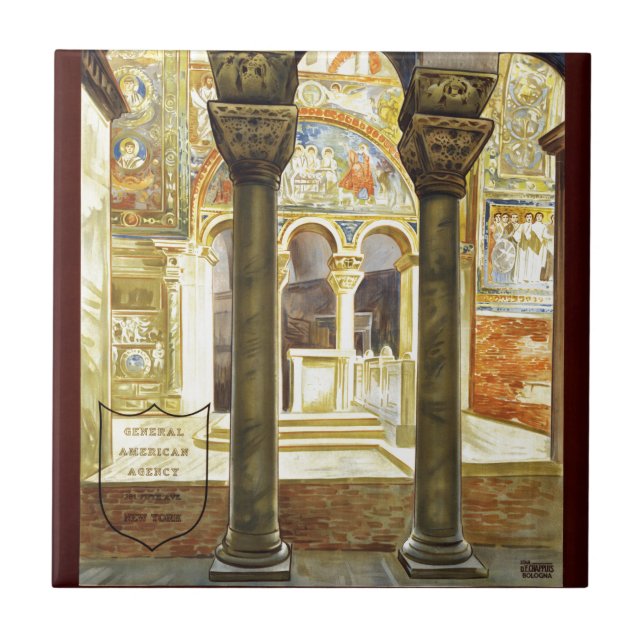 Ravenna, Italia Tile (Front)