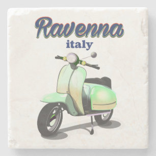Ravenna Italy vintage Travel poster Stone Coaster