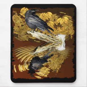 RAVENS & AUTUMN POND Collection Mouse Pad