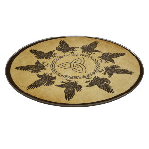 Ravens Circle Dance Cutting Board