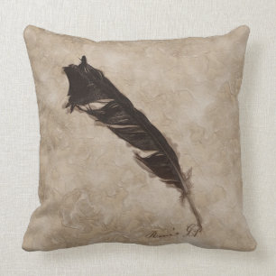 Raven's Feather Bird-lover Crow design Cushion