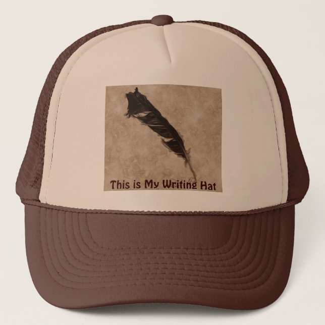 Raven's Feather Bird-lover Crow design Trucker Hat (Front)