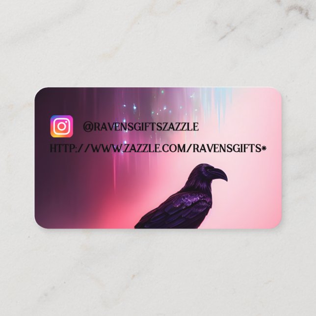 Ravens Gifts Business Card (Back)