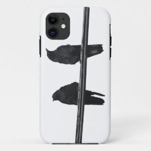 "RAVENS ON A WIRE" Corvids Wildlife Phone Case