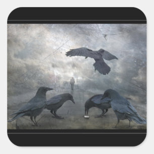 Ravens play with lost Time Square Sticker