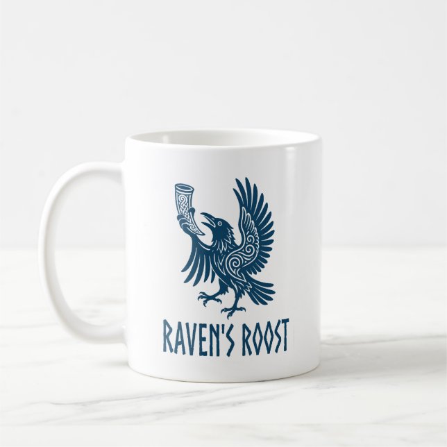 Raven's Roost Pub Wick Scotland Coffee Mug (Left)