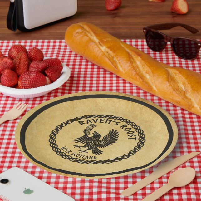 Raven's Roost Pub Wick Scotland Paper Plate (Picnic)