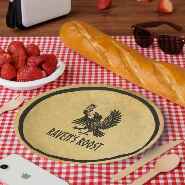 Raven's Roost Pub Wick Scotland Paper Plate (Picnic)