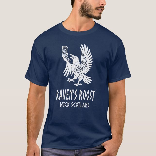 Raven's Roost Pub Wick Scotland T-Shirt (Front)
