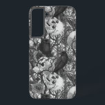 Raven's secret. Dark and moody gothic illustration Samsung Galaxy Case<br><div class="desc">Hand-painted gothic design,  featuring raven birds,  sculls and roses,  seamless patternflowers,  various berries,  leaves and bugs</div>