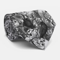 Raven's secret. Dark and moody gothic illustration