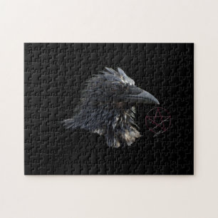 Ravens Wiccan Pentacle Gothic Puzzle