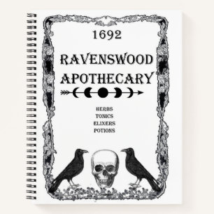 Ravenswood Apothecary Notebook Sketchbook Journal