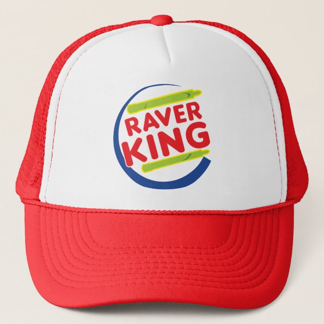 Raver King Trucker Hat (Front)