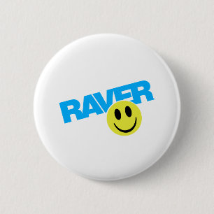 Raver - Raver Music DJ Clubbing Rave 6 Cm Round Badge