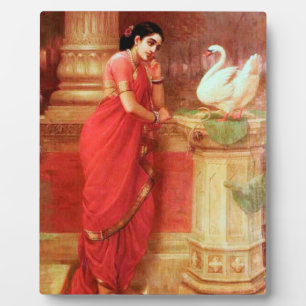 Ravi Varma Paintings-Hamsa Dhayamthi Plaque