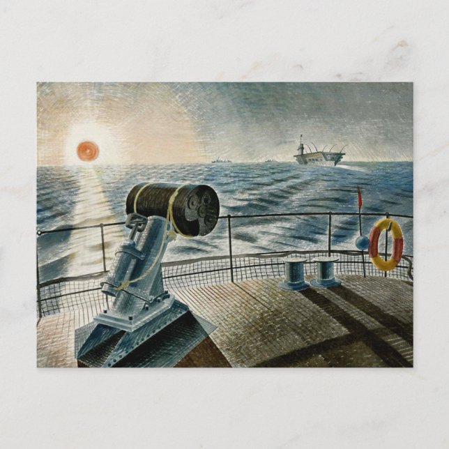 Ravilious artwork - The Midnight Sun Postcard (Front)