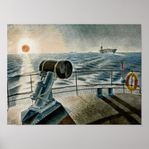 Ravilious artwork - The Midnight Sun Poster