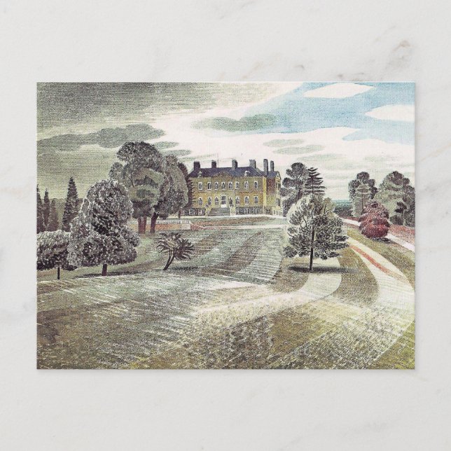 Ravilious - Buscot Park, Farringdon Oxfordshire, Postcard (Front)