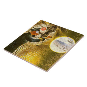 Ravilious - Commander of a Submarine Ceramic Tile