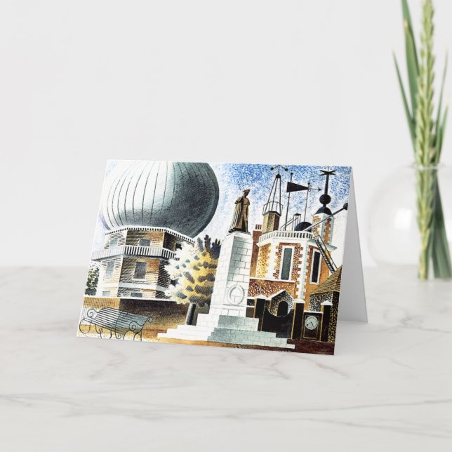 Ravilious - Greenwich Observatory Card (Front)