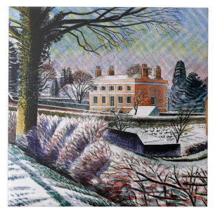 Ravilious - Vicarage in Winter, Ceramic Tile