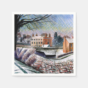 Ravilious - Vicarage in Winter, Napkin
