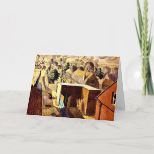 Ravilious - View from Brick House Great Bardfield Card