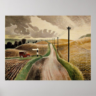 Ravilious--Wiltshire Landscape,  Poster
