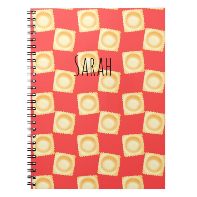 Ravioli Delicious Pasta Notebook (Front)