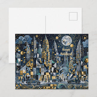 Ravishing Winter In The Big City Postcard