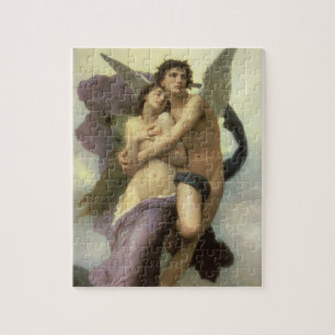 Ravishment by Bouguereau, Vintage Victorian Angels Jigsaw Puzzle