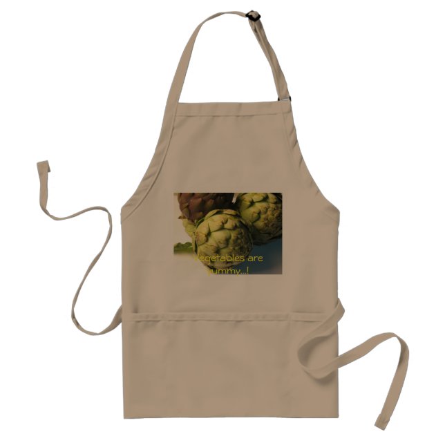 Raw artichokes standard apron (Front)