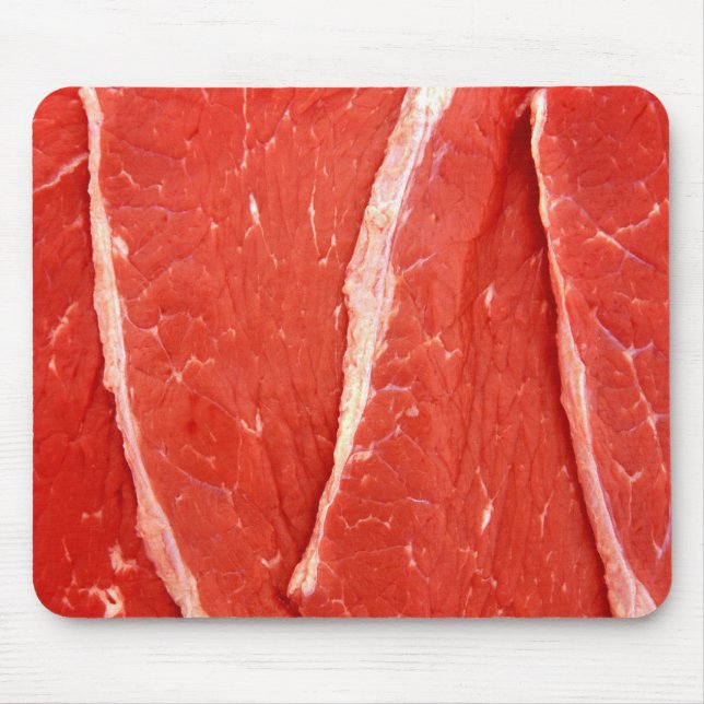 Raw Beef Steak Meat Mousepad / Mousemat (Front)