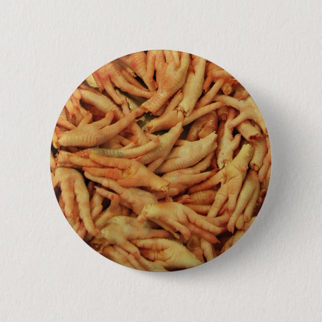 Raw Chicken Feet 6 Cm Round Badge (Front)