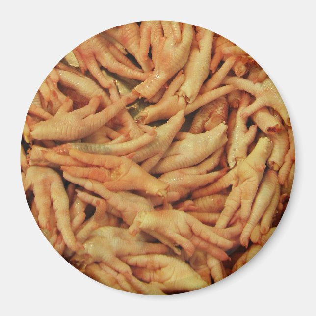 Raw Chicken Feet Magnet (Front)