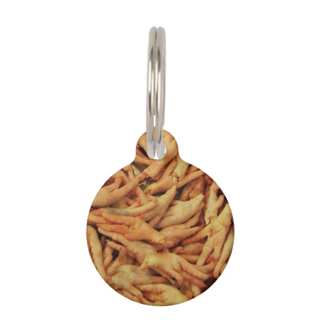 Raw Chicken Feet Pet Tag (Front)
