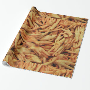 Raw Chicken Feet Wrapping Paper