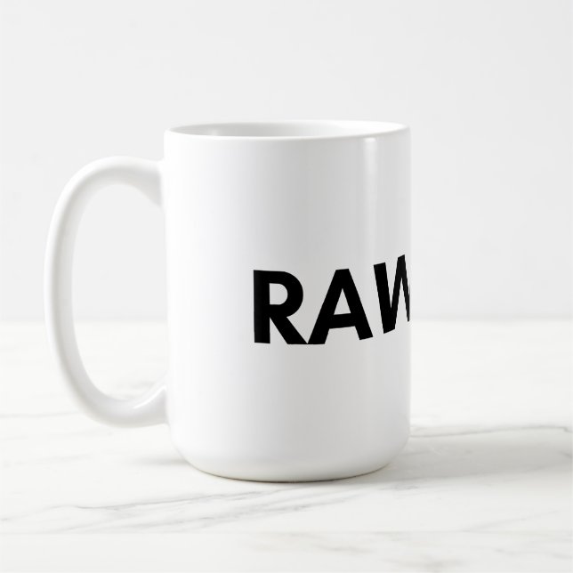 raw coffee mug (Left)