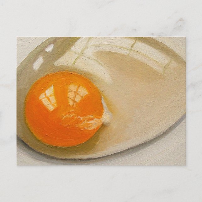 RAW EGG REALISM ARTWORK POSTCARD (Front)