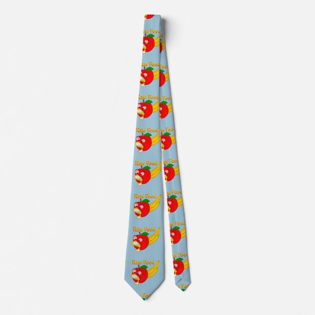 Raw food funny fruit tie (Front)