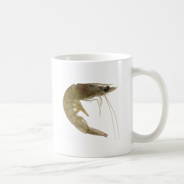 Raw grey prawn coffee mug (Right)