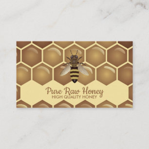 Raw Honey Seller Business Card