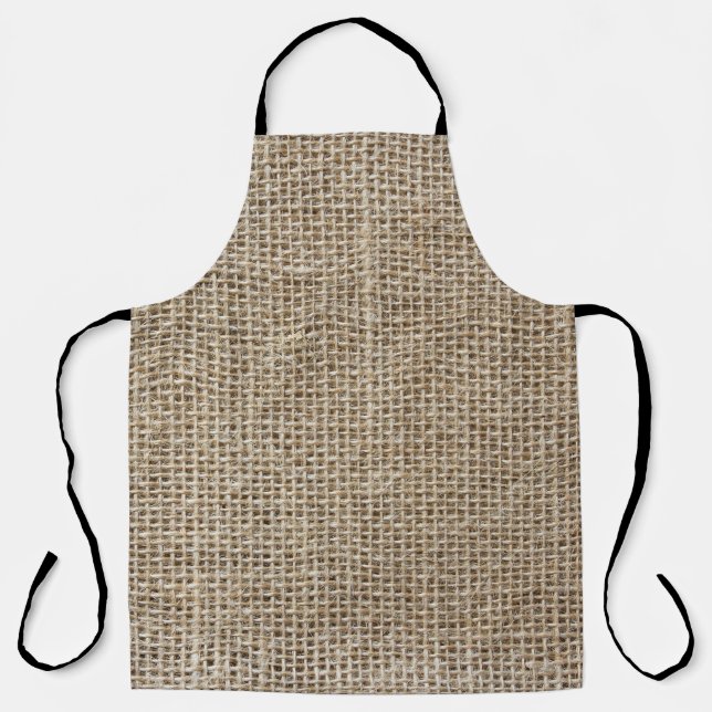 Raw Linen: Natural Textured Fabric. Apron