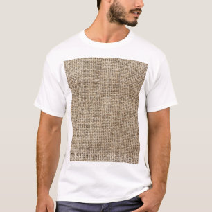 Raw Linen: Natural Textured Fabric. T-Shirt