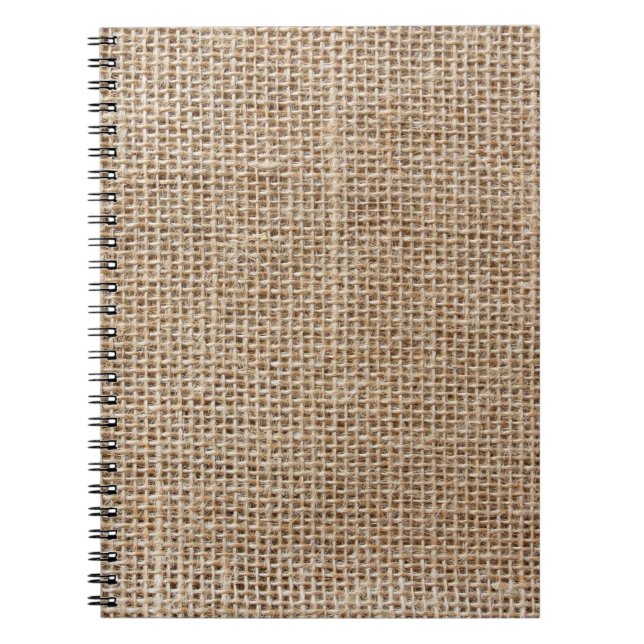 Raw linen texture notebook (Front)