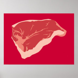 Raw Meat Print